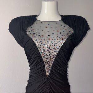 Casadei 80s Vintage Electra Evening Dress